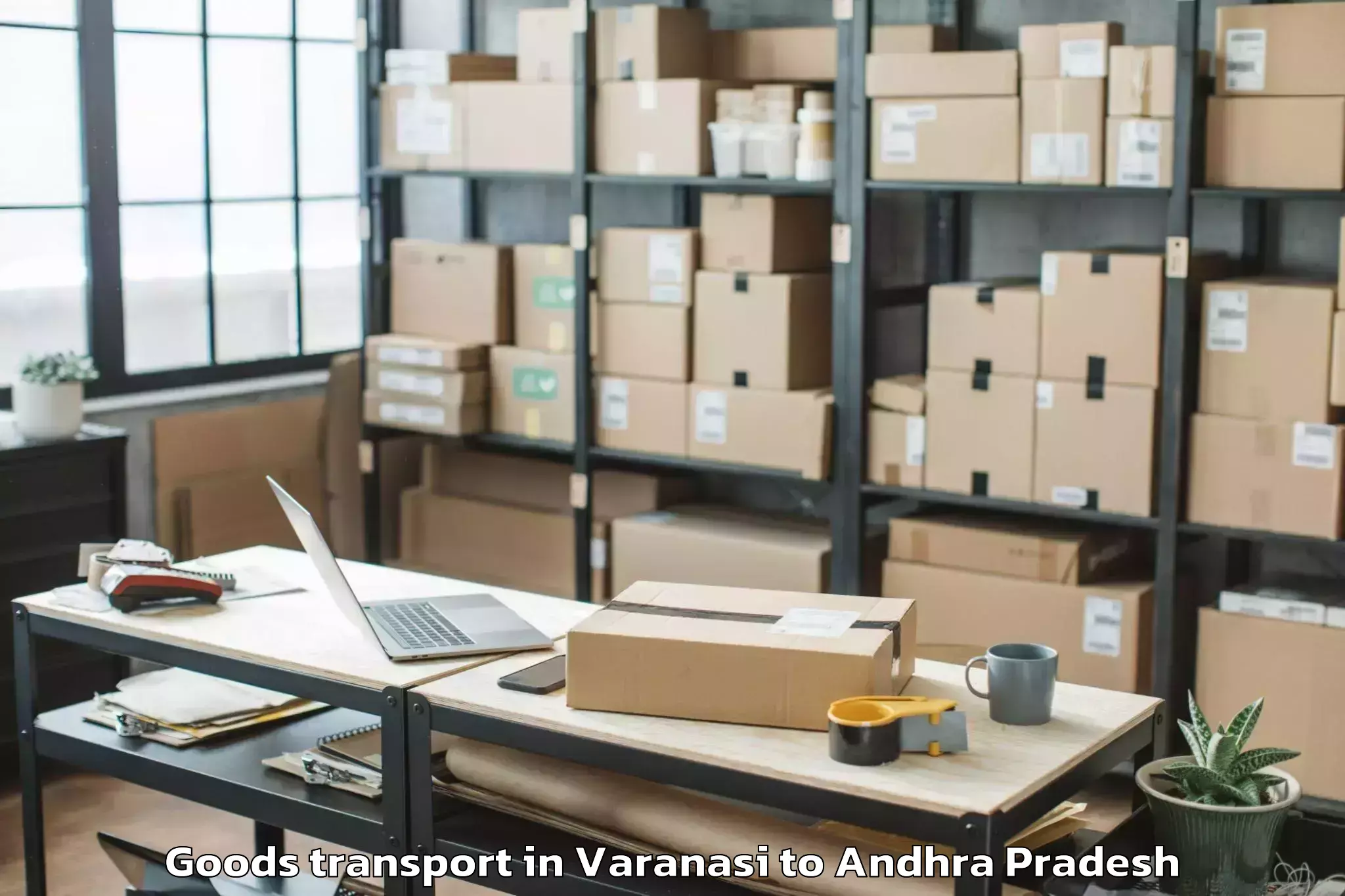 Varanasi to Gangavaram Goods Transport Booking